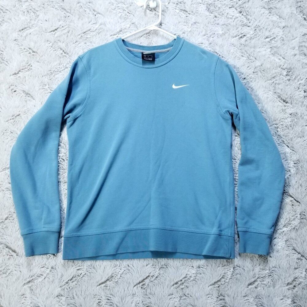 Nike Sweaters Womens Medium Blue Round Neck Pullover Long Sleeve AA3177-424